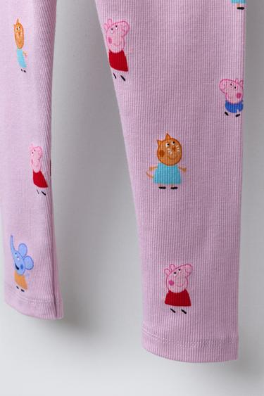 LEGGING CÔTELÉ PEPPA PIG ™ - Mauve de Zara - Image 3