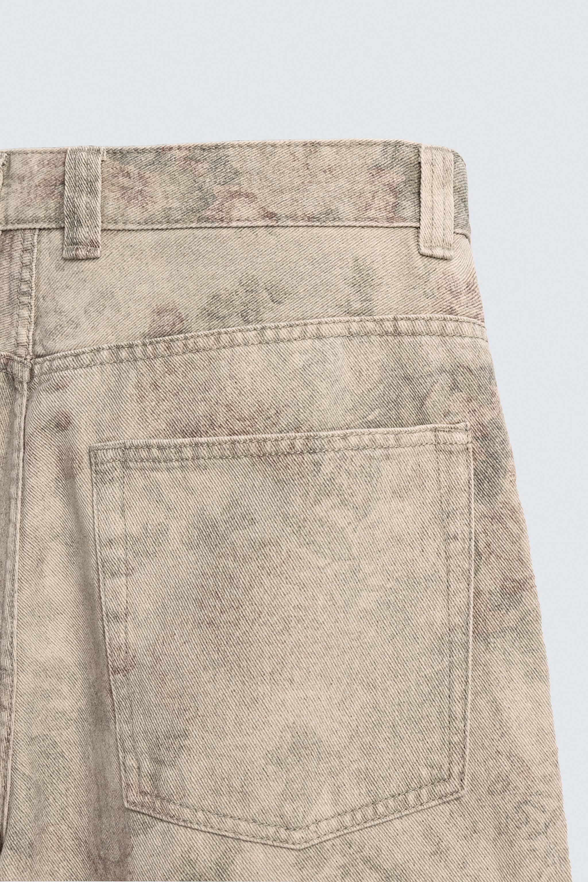 PANTALON BALLOON FIT À IMPRIMÉ ABSTRAIT