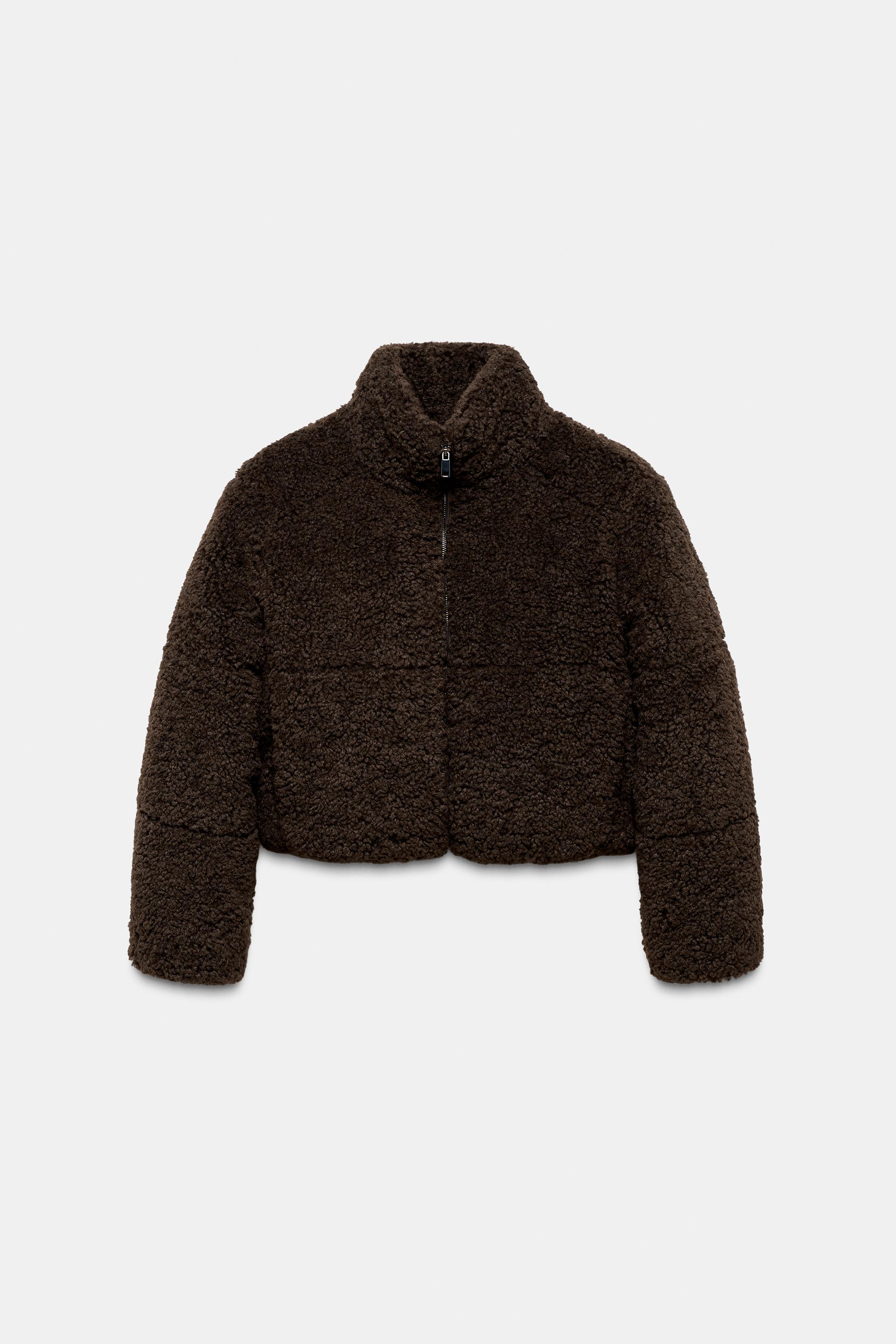 FLEECE ANORAK WITH THERMAL INSULATION - Brown | ZARA United States