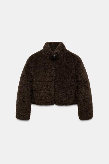 ANORAK EFFET MOUTON AVEC ISOLATION THERMIQUE - Marron de Zara - Image 5