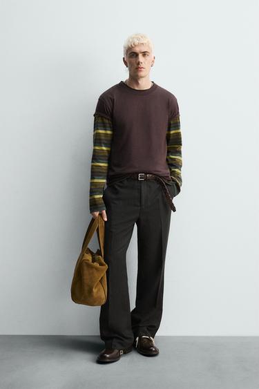 LIMITED EDITION FLARED FIT TROUSERS - Greenish by Zara