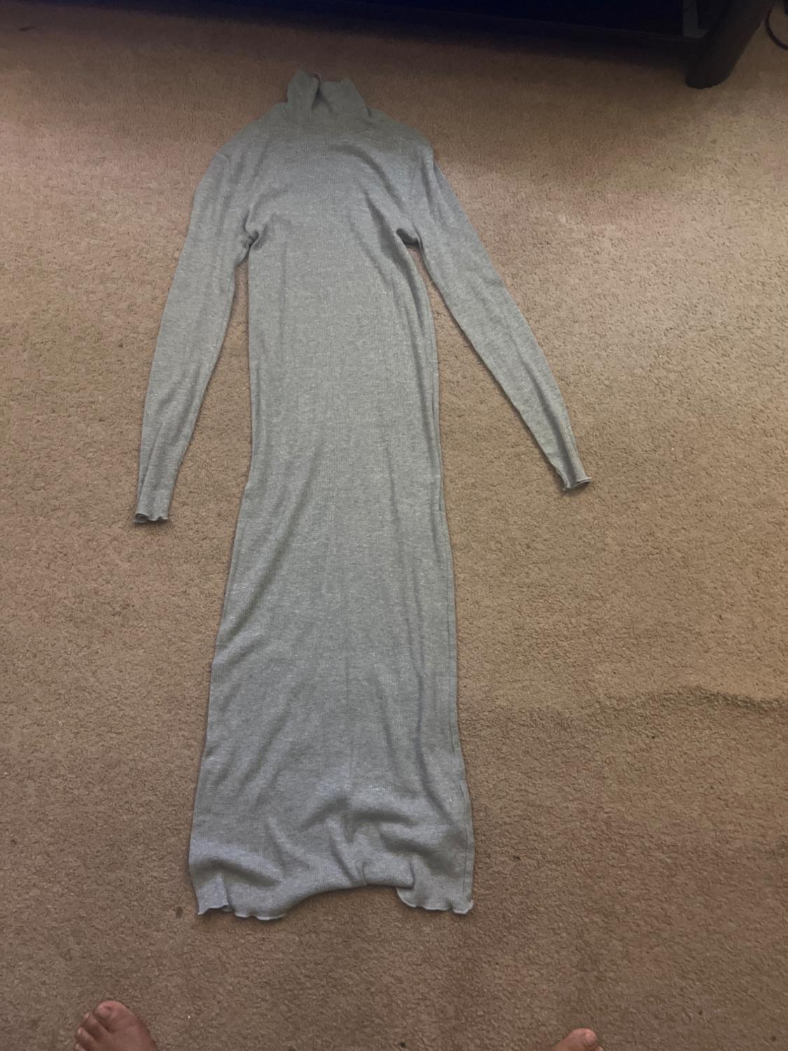 SHINY HIGH COLLAR DRESS