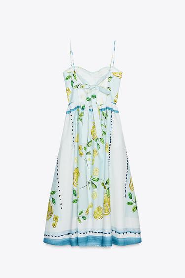 LEMON PRINT POPLIN DRESS - only one by Zara - Image 5