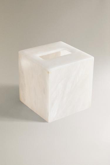 ALABASTER TISSUE BOX - White by Zara - Image 1