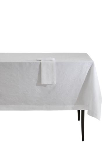 COTTON JACQUARD TABLECLOTH - White by Zara
