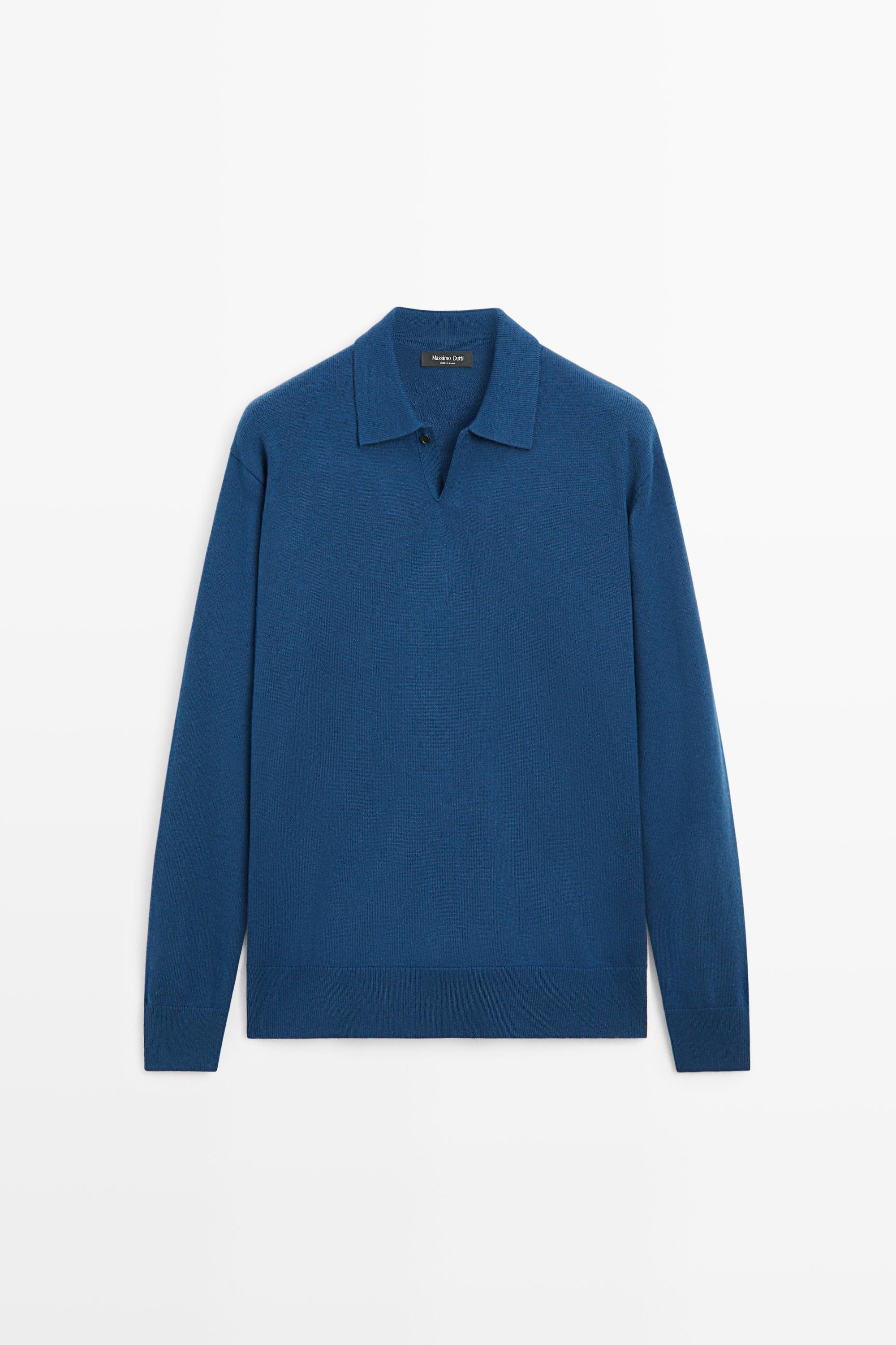 Pull polo en maille