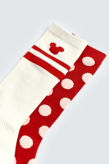 LOT DE 2 PAIRES DE CHAUSSETTES ASSORTIES HARRY LAMBERT FOR ZARA X DISNEY - Écru / Rouge de Zara - Image 3