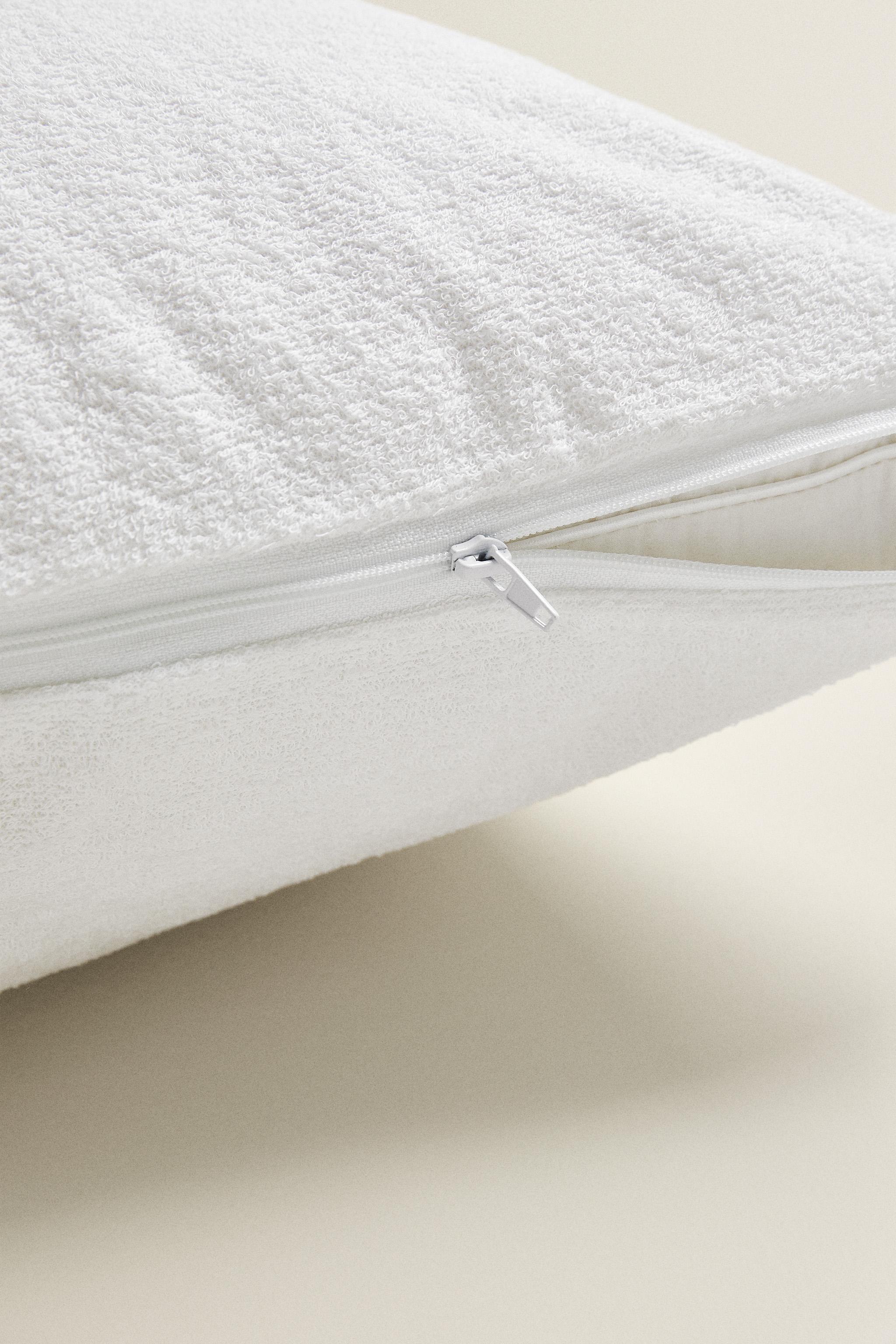 WATERPROOF COTTON TERRY PILLOW PROTECTOR