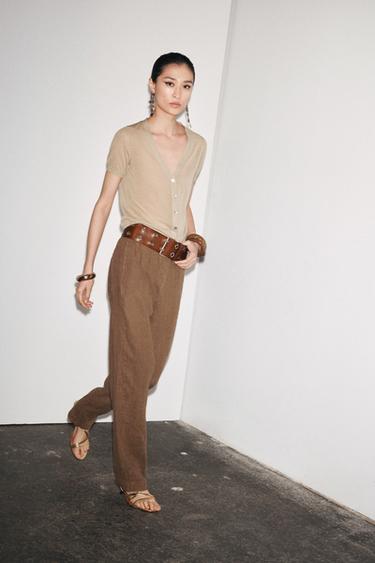 TOP EN MAILLE EXTRAFINE - Sable de Zara - Image 3
