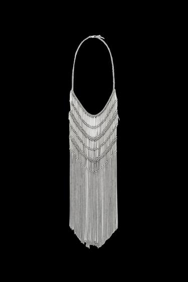 COLLAR CASCADA MULTI CADENAS - Plata de Zara - Imagen 0