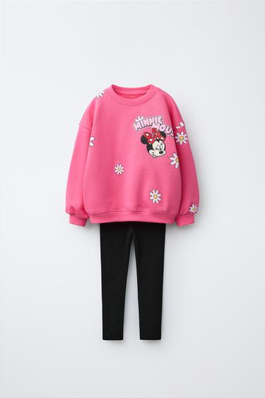 CONJUNTO SWEATSHIRT E LEGGING DE NERVURAS MINNIE MOUSE © DISNEY - Fúcsia da Zara
