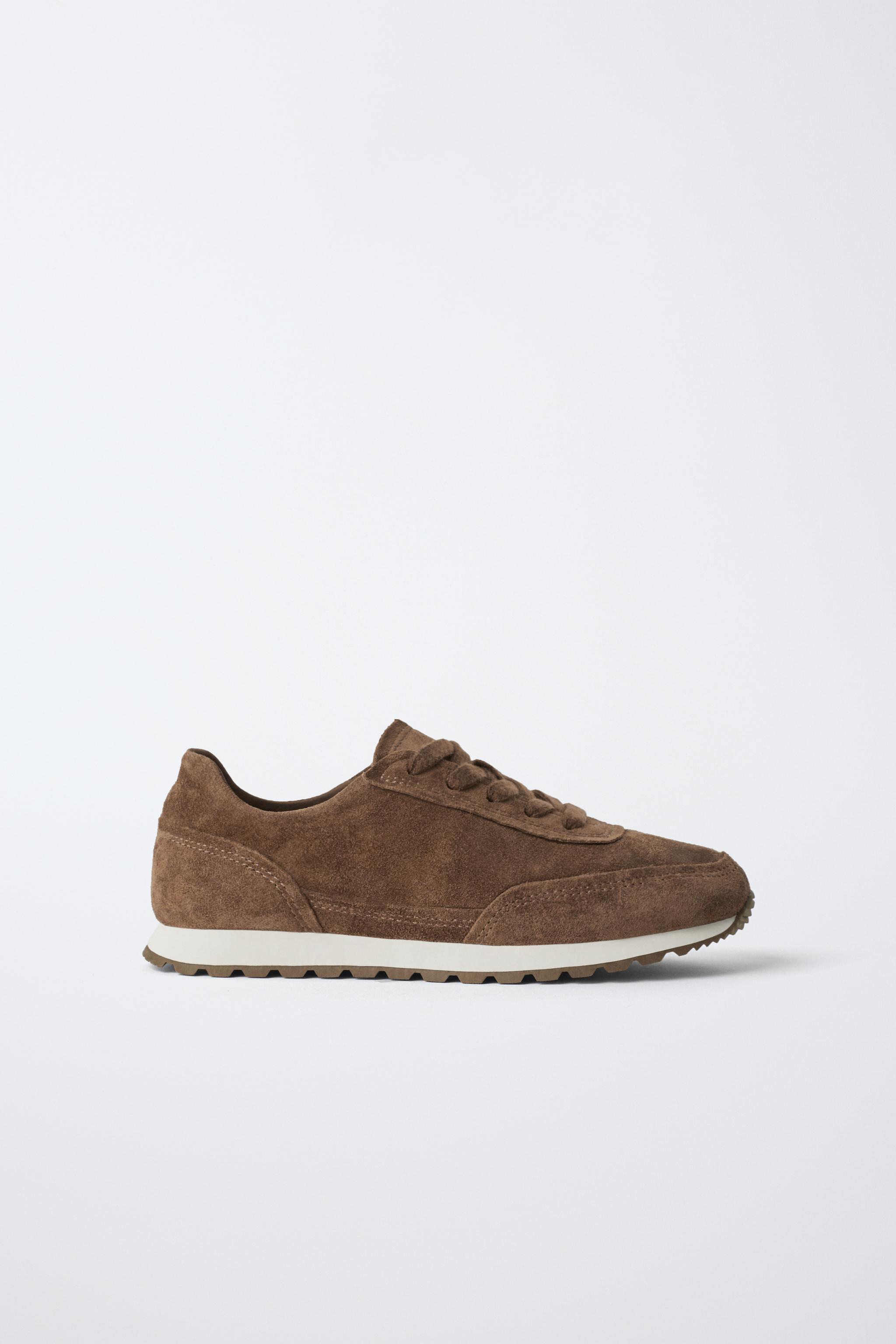 ZAPATILLA DEPORTIVA PIEL Marrón ZARA España