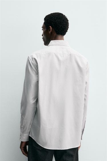 CHEMISE STRUCTURÉE EASY CARE - Brown Stripes de Zara - Image 2