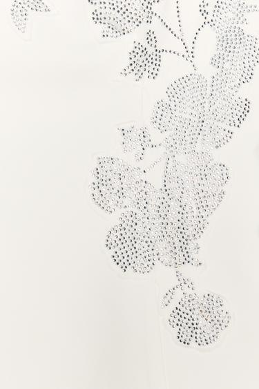 TOP BUSTIER STRASS - Blanc cassé de Zara - Image 6