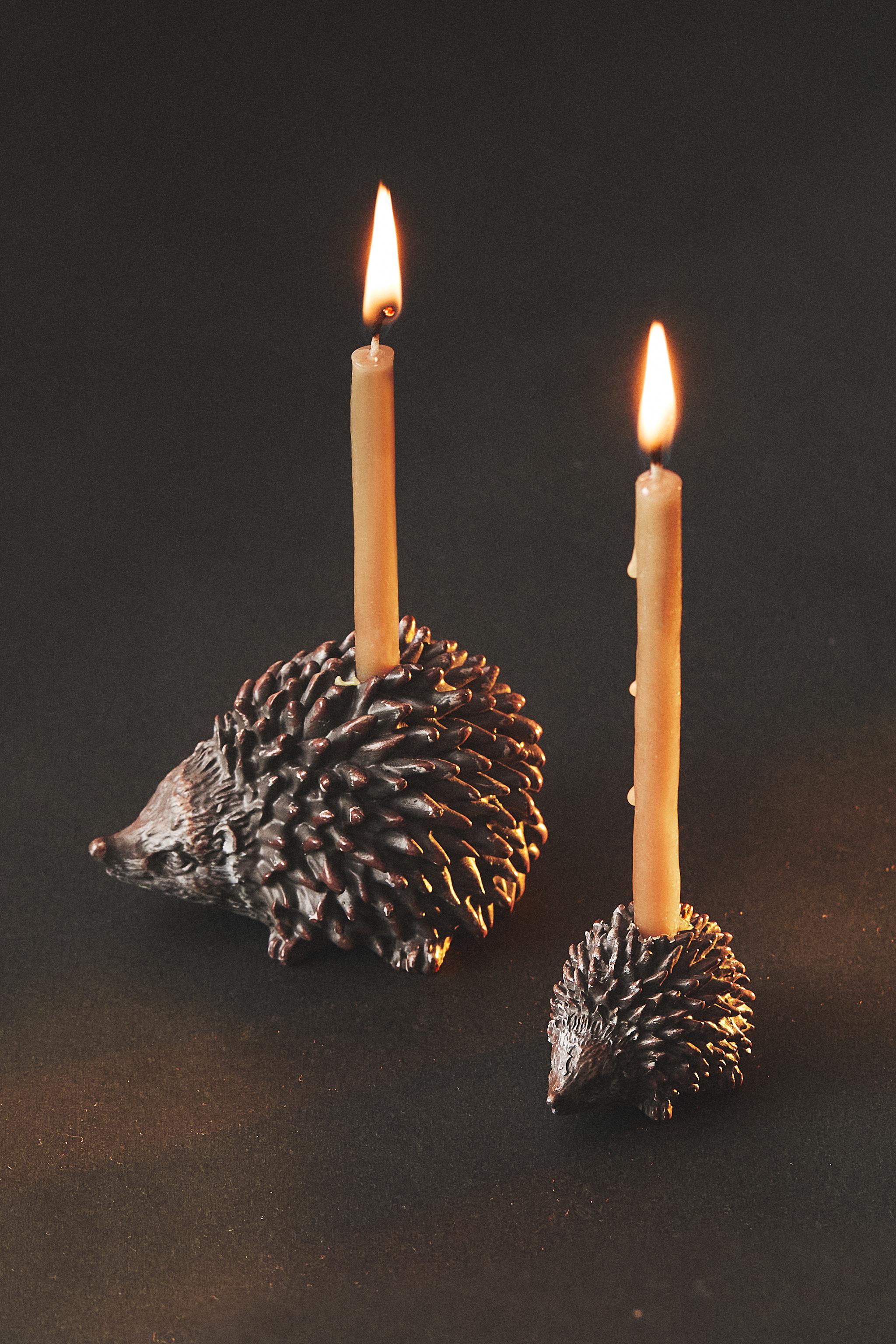 CHRISTMAS HEDGEHOG CANDLESTICK