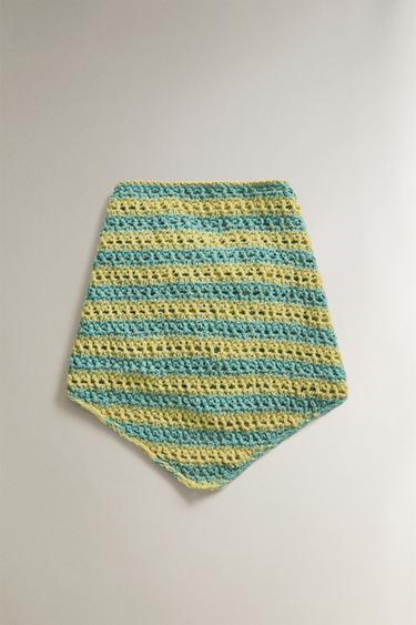 BANDANA ENFANT PLAGE CROCHET - Citron vert de Zara - Image 0