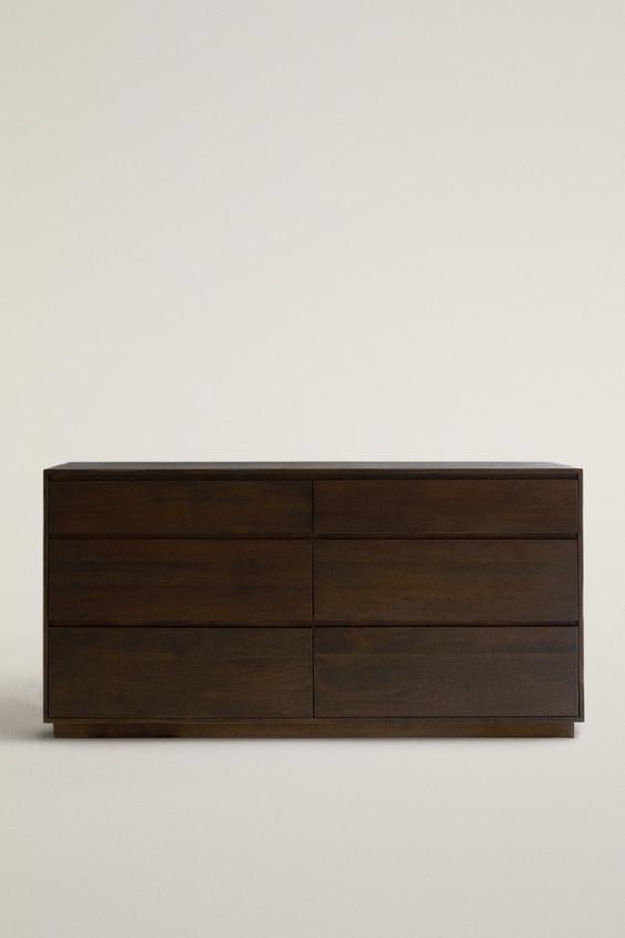 Kommode aus Holz mit Schubladen - Dunkelbraun von Zara - Bild 0