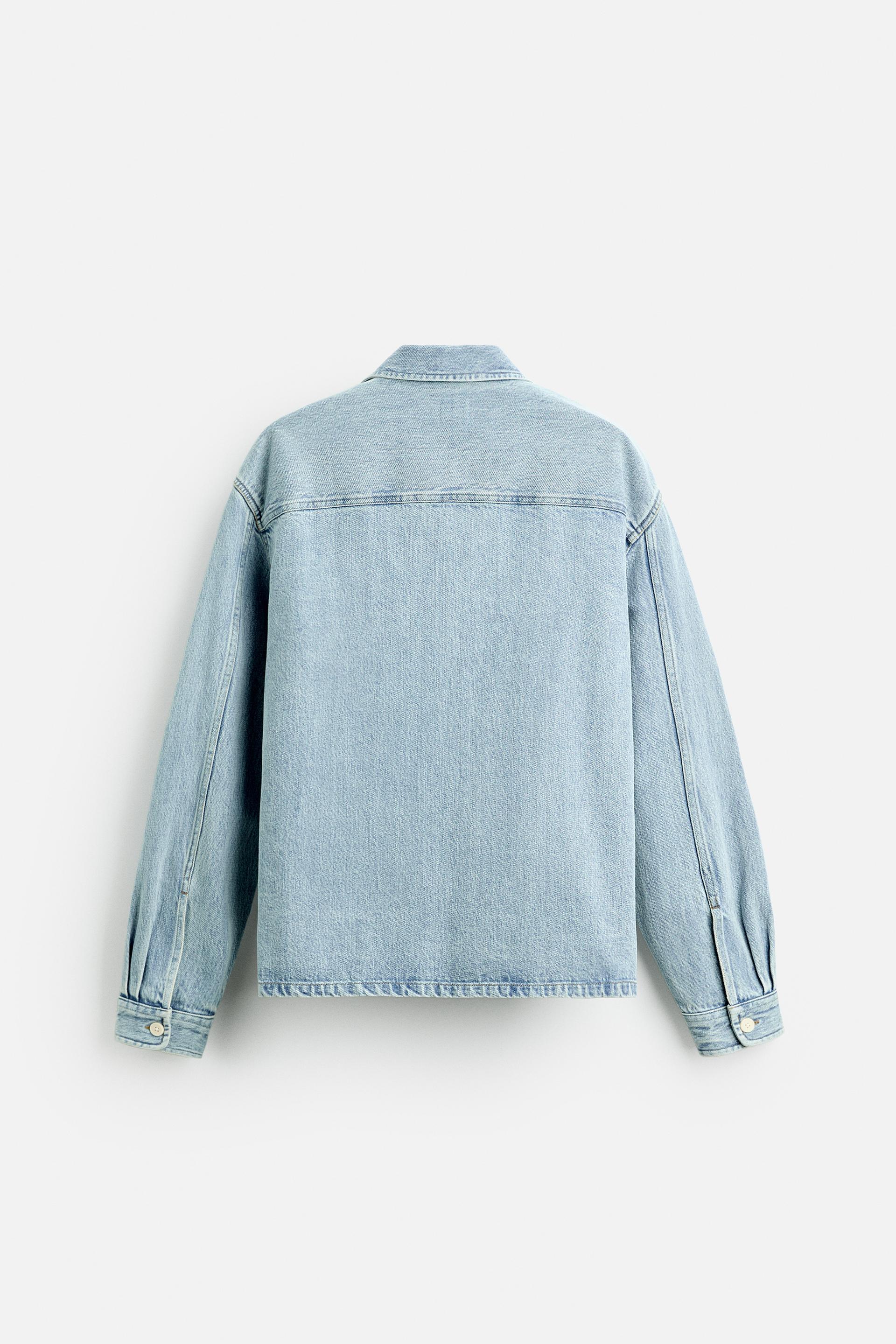 Zara oversized purchases DENIM OVERSHIRT