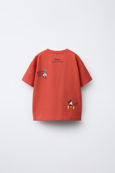 T-SHIRT BRODERIE MICKEY MOUSE AND FRIENDS © DISNEY - Rouge moyen de Zara - Image 1