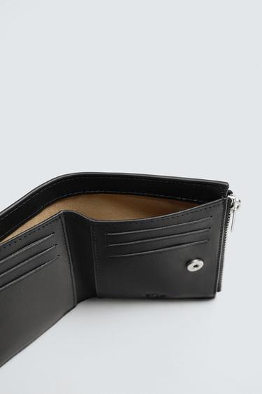 LEATHER WALLET - Black by Zara - Image 4