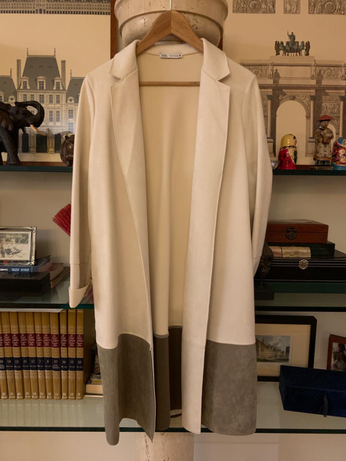 FAUX SUEDE COAT