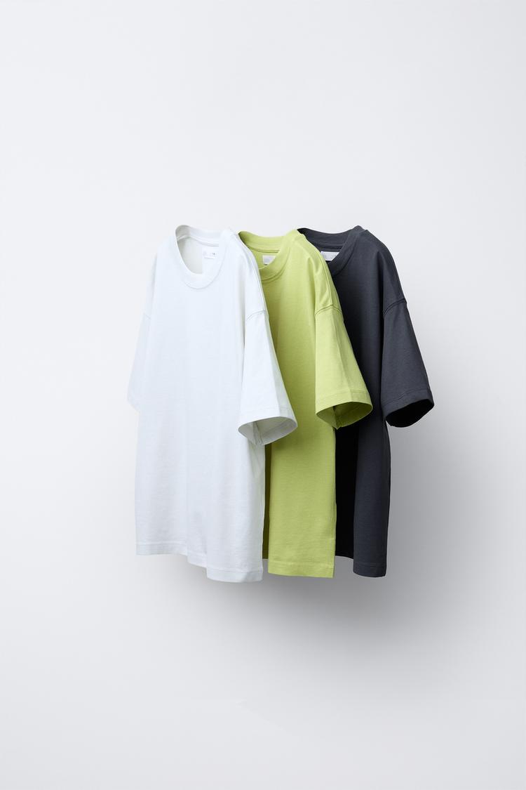 プレーン Tシャツ x 3 セット - ピスタチオ | ZARA Japan / 日本