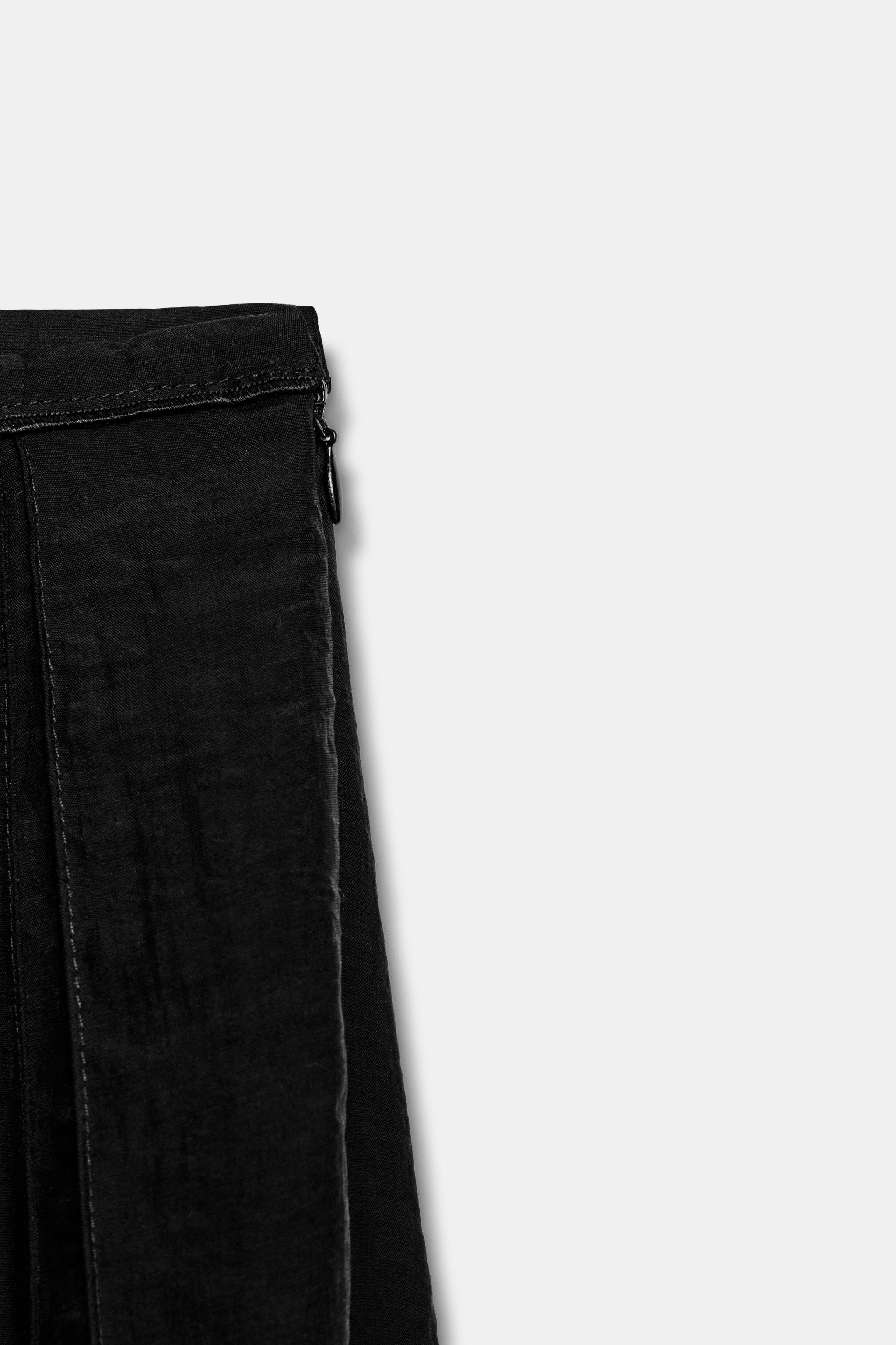 Женские юбки Zara FLOWY COMBINATION SKIRT ZW COLLECTION — фото 7