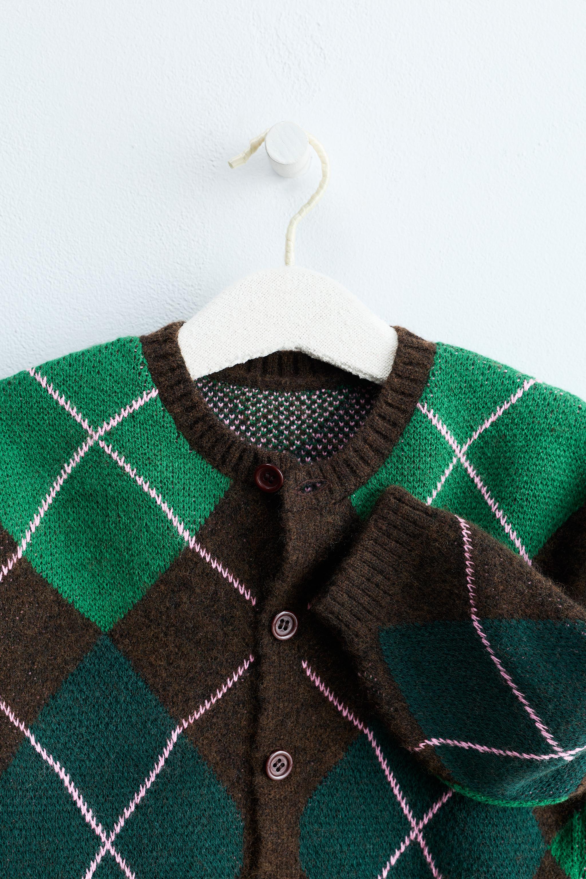 ZARA TIMELESS - WOOL DIAMOND CARDINGAN