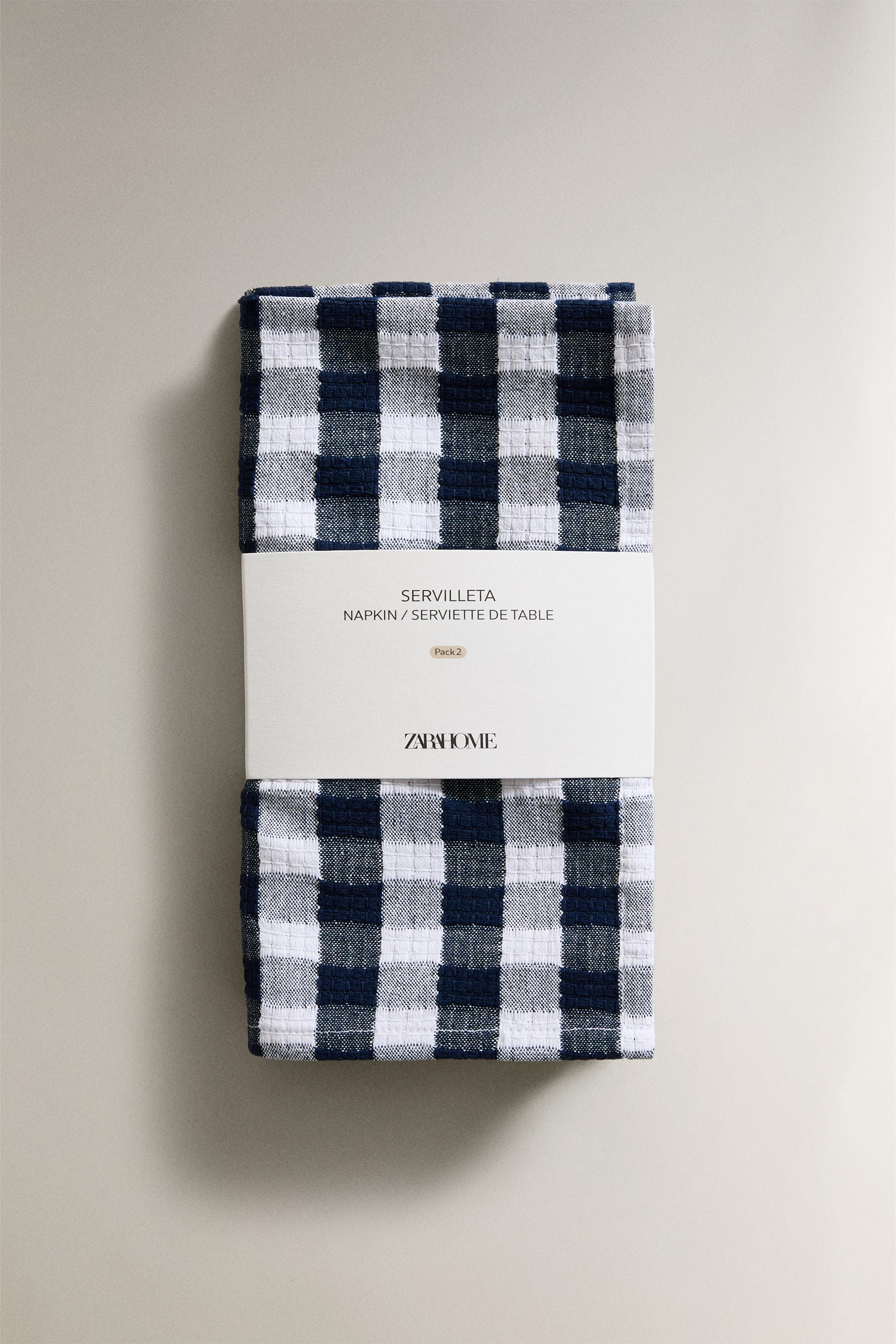 SET OF GINGHAM CHECK NAPKINS (SET OF 2)