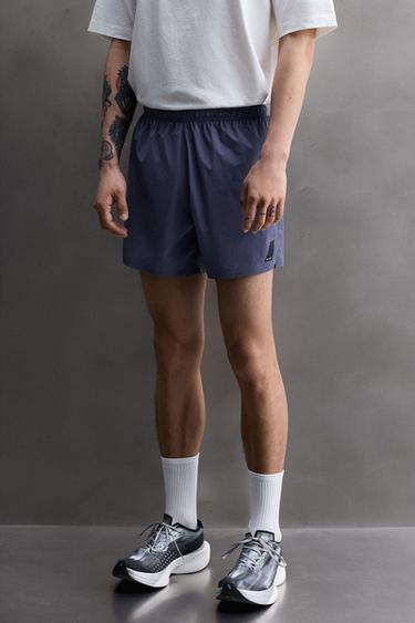 ĽAHKÉ KRÁTKE NOHAVICE NA BEH 5" - stredná modrá zn. Zara