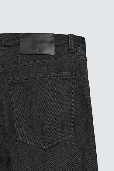 THERMAL STRAIGHT-LEG JEANS - Black by Zara - Image 10