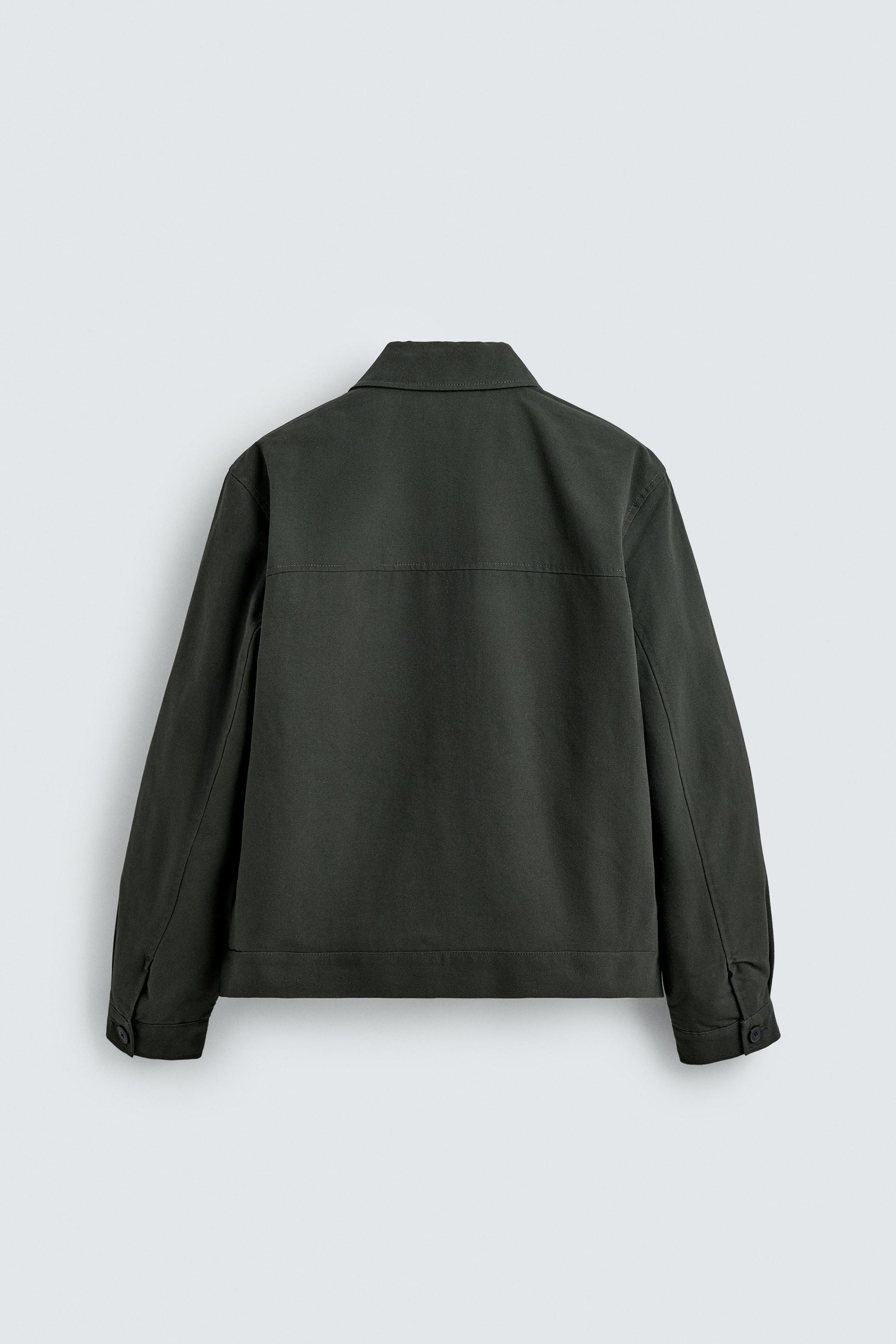 Zara QUILTED OVERSHIRT WITH POCKETS - thumbnail 9 of 9