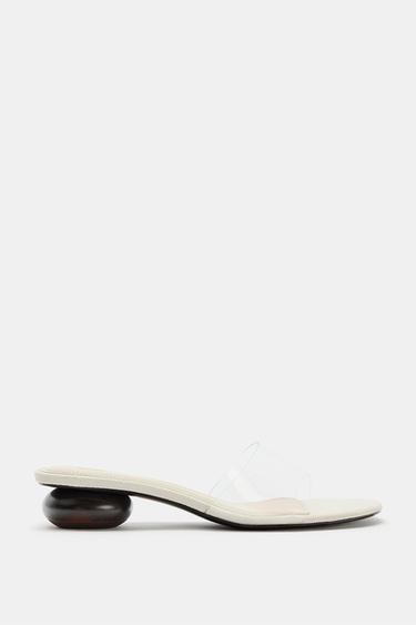 VINYL MULE SANDALS - Transparent by Zara