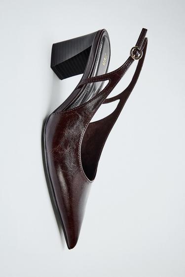 ZAPATO DESTALONADO - Marrón de Zara