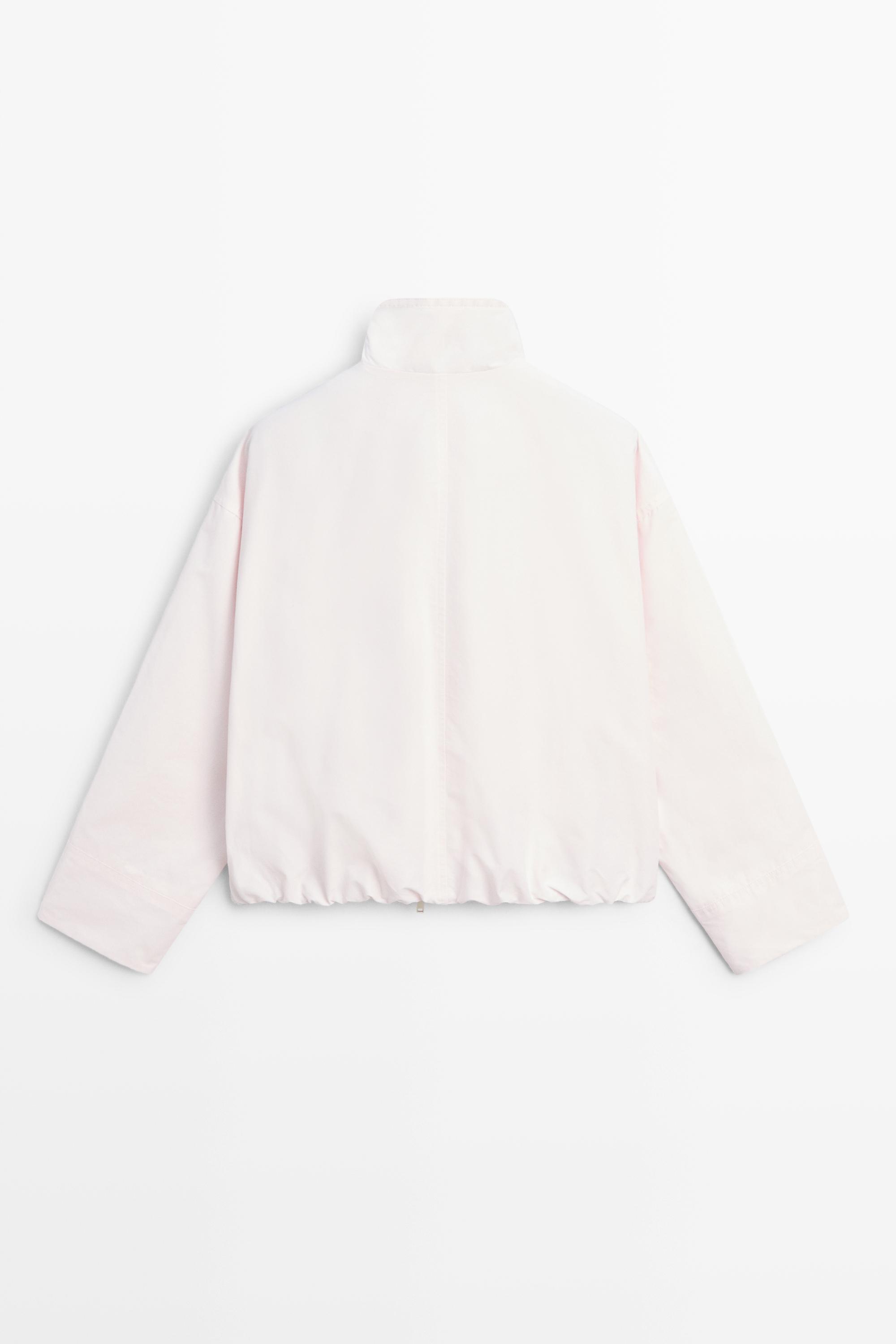 Veste bomber à col montant