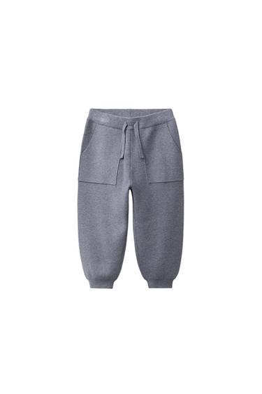 Zara KNIT JOGGING PANTS - Gray marl - Image 0