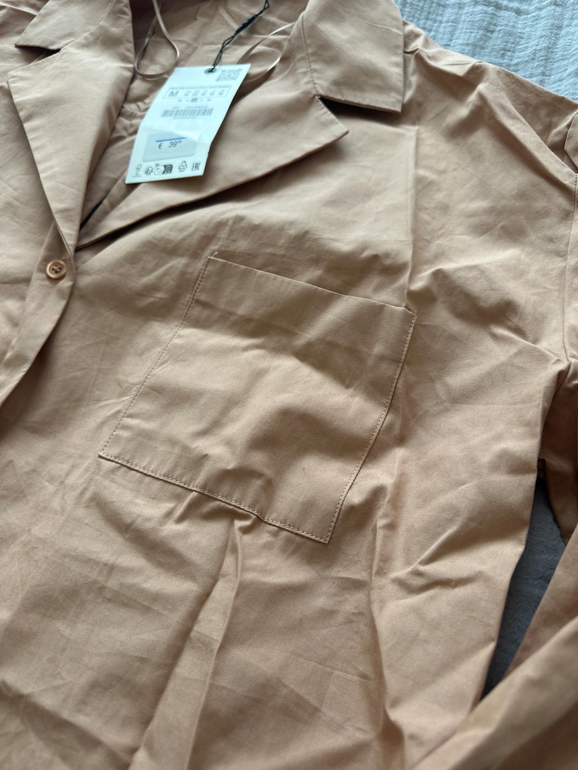ZW COLLECTION POPLIN SHIRT WITH POCKET - Image 3