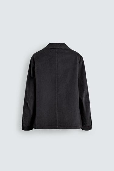 CORDUROY SUIT BLAZER - Dark grey by Zara