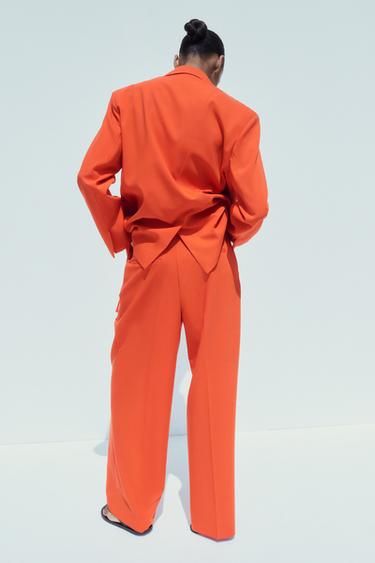 DOUBLE PLEAT TROUSERS - Red / Coral by Zara - Image 5