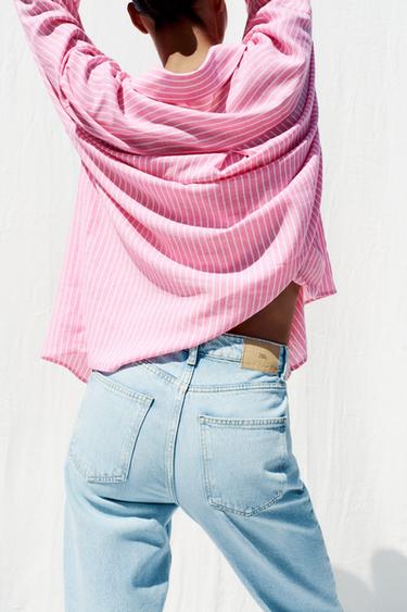 JEAN Z1975 MOM FIT TAILLE HAUTE - Bleu clair de Zara - Image 4