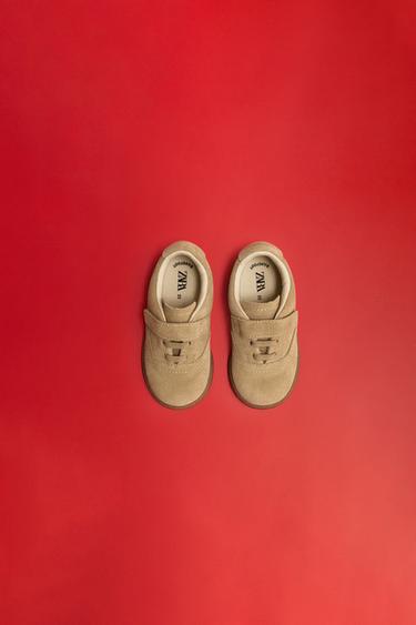 TENNIS OU BASKET CUIR - Marron sable de Zara - Image 9