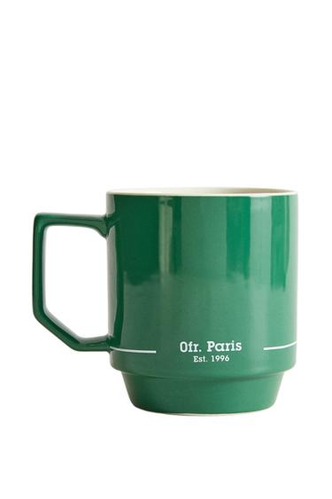 STONEWARE MUG | 0FR. PARIS - Green by Zara