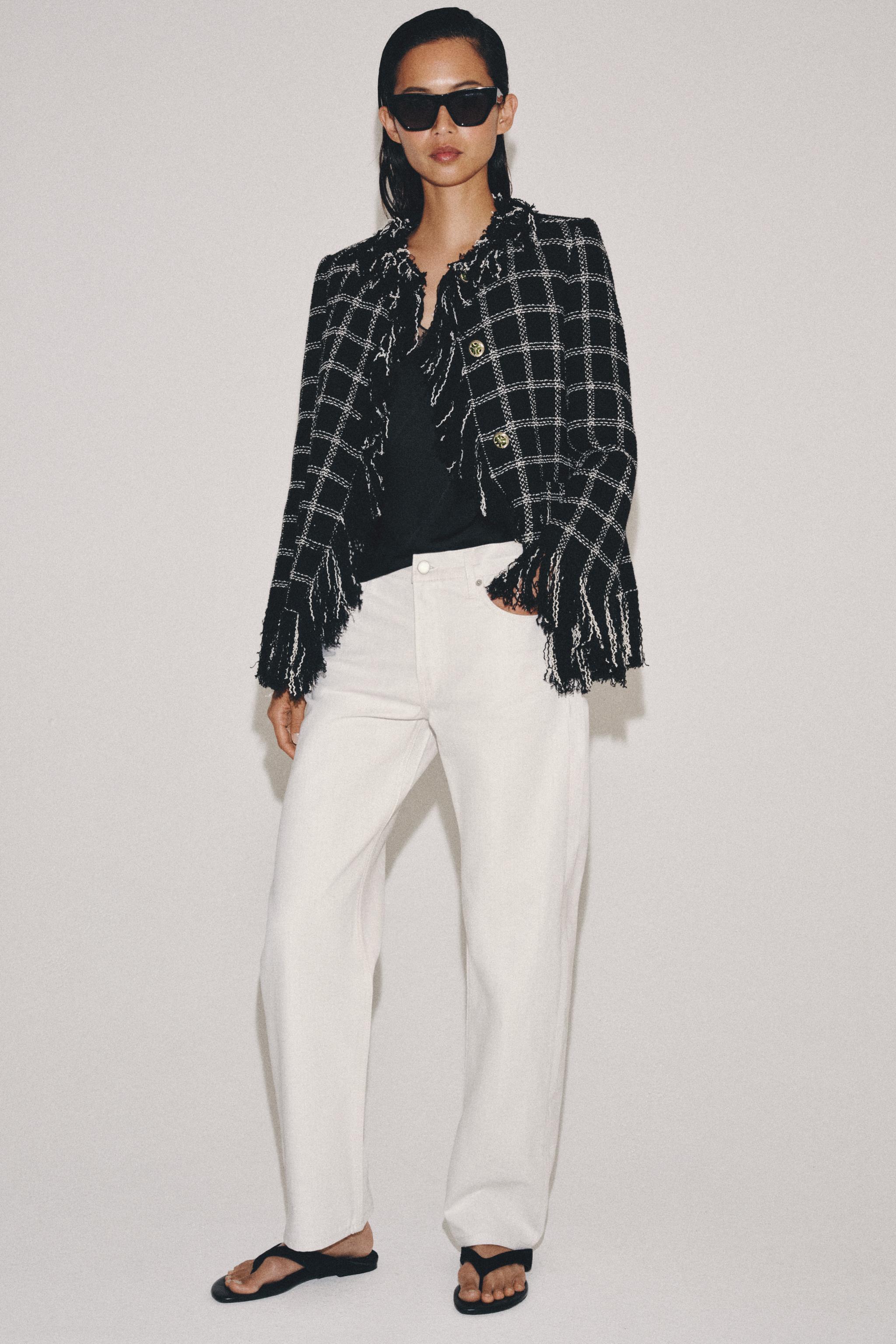 ZW COLLECTION MID-RISE STRAIGHT LEG JEANS