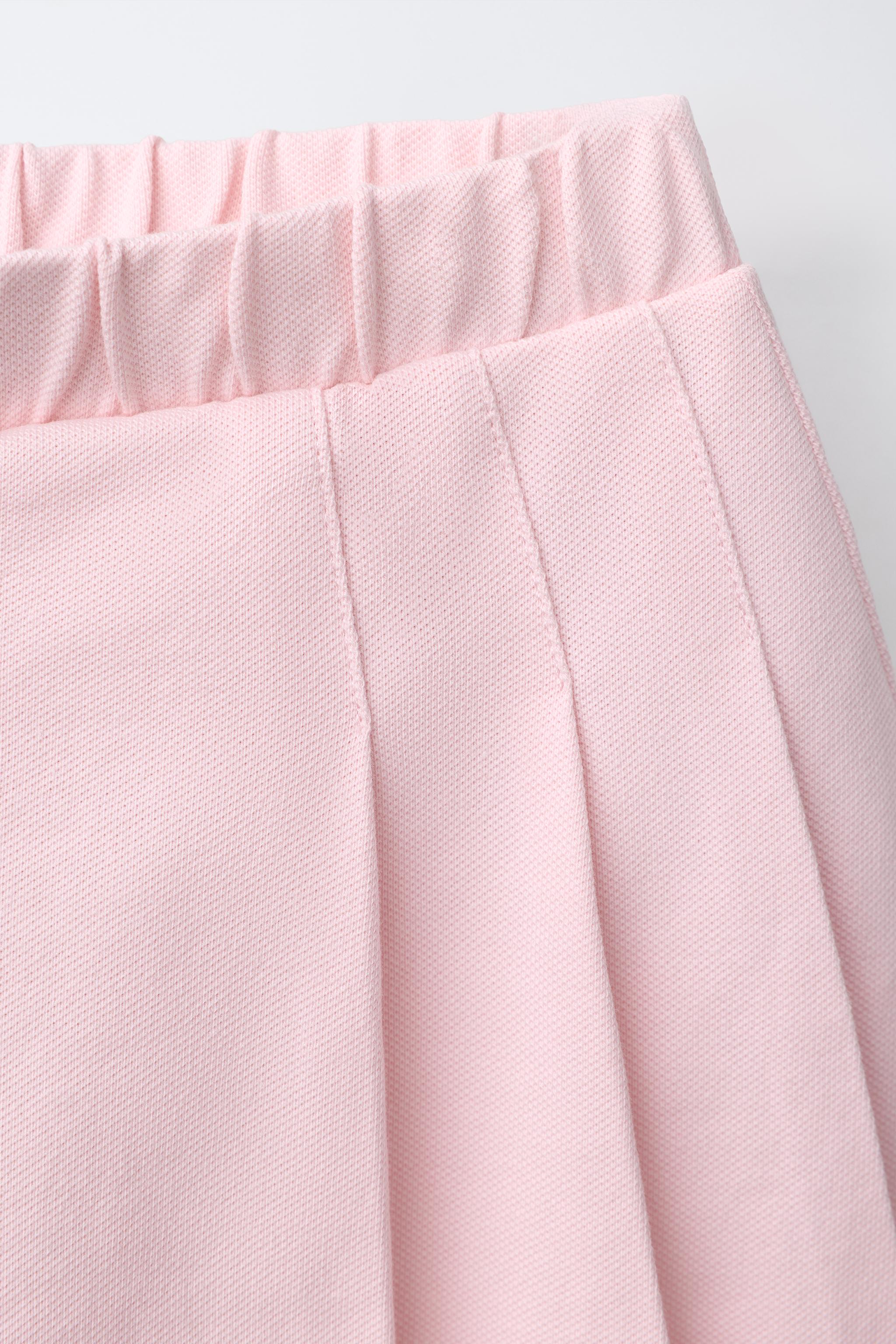 Детские юбки Zara BOX PLEAT PIQUÉ SKORT — фото 3