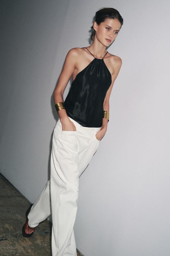 ZW COLLECTION PLEATED COTTON PANTS