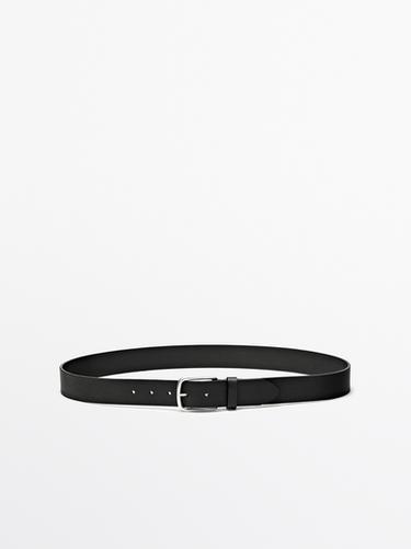 Zara Nappa leather belt - Black