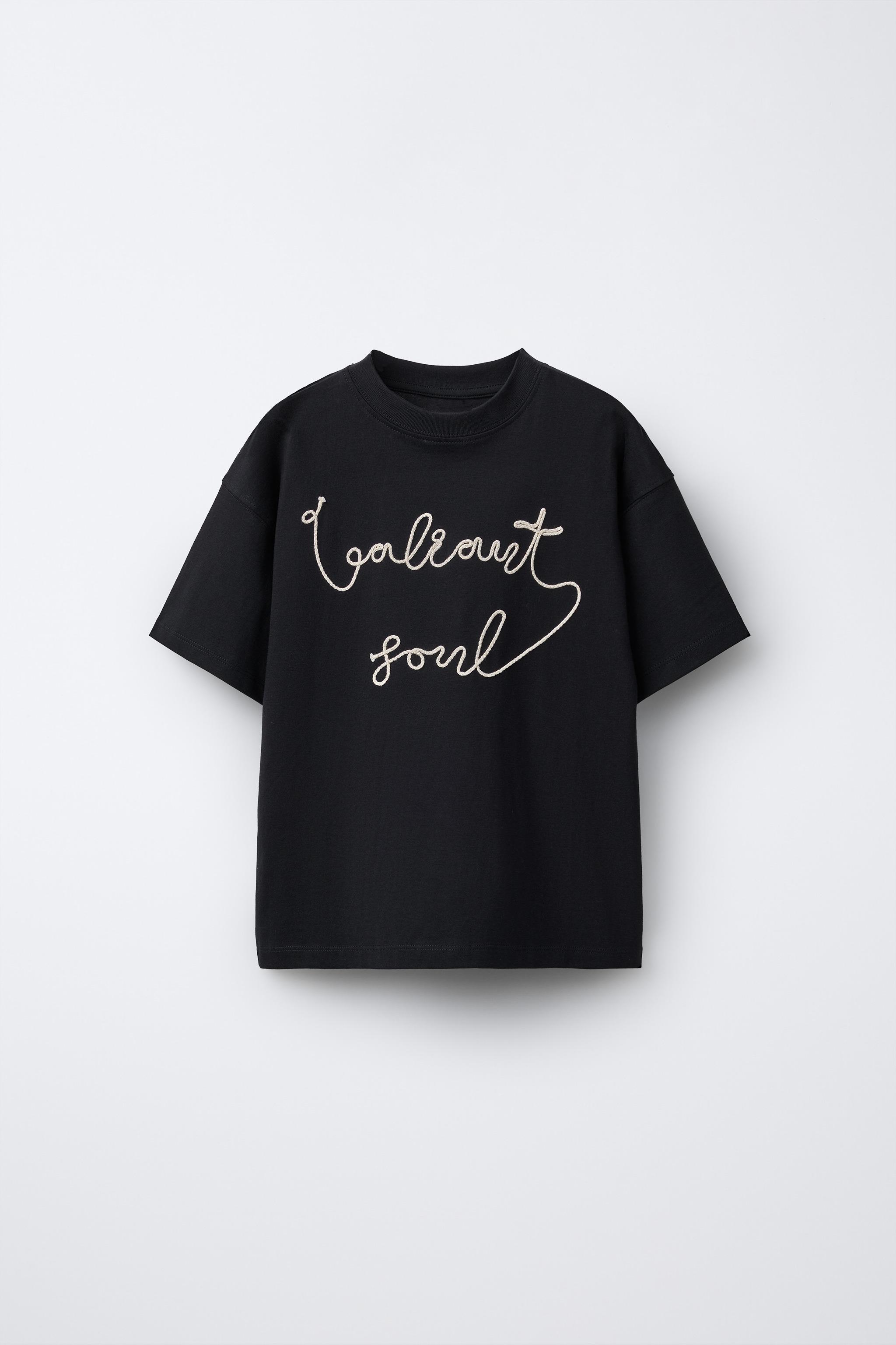 ZARA TRF/ブラックTシャツ◎未使用 未使用ZARA ブラック Tシャツ Mサイズ - メルカリ