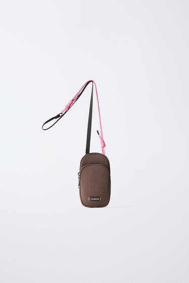 TÚI KỸ THUẬT ĐỰNG ĐIỆN THOẠI - Màu nâu từ Zara - Hình ảnh 0