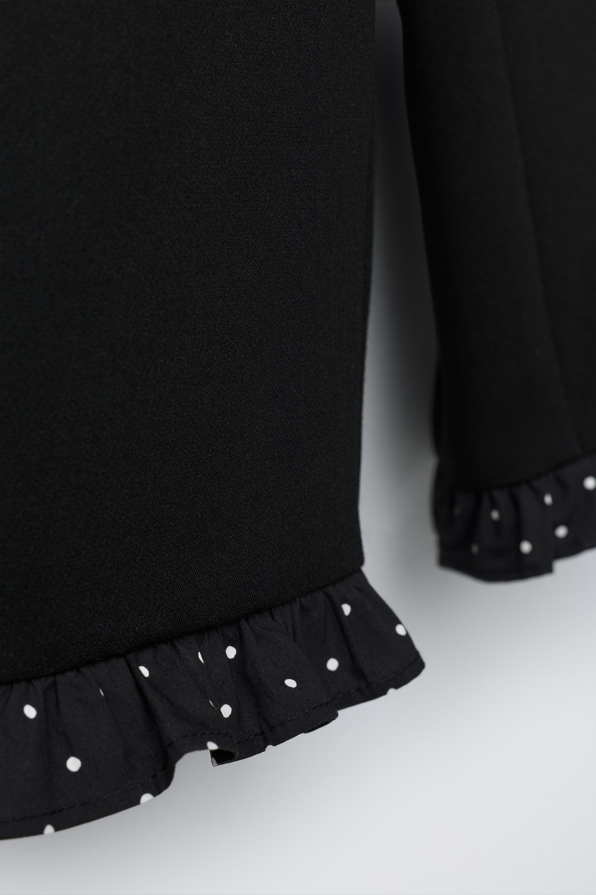 CULOTTE PANTS WITH RUFFLED HEM - Black | ZARA United States