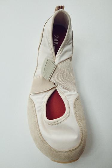 FLATS BAREFOOT - Marrón Arena de Zara
